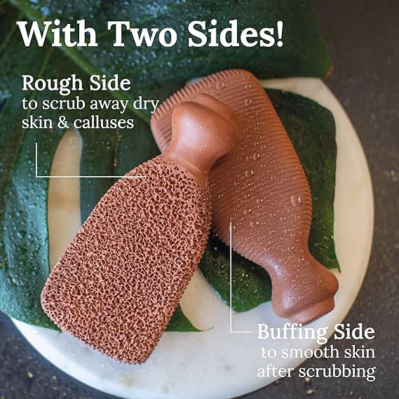 pumicestone/terracotta foot scrubber or dead cell remover - view 4