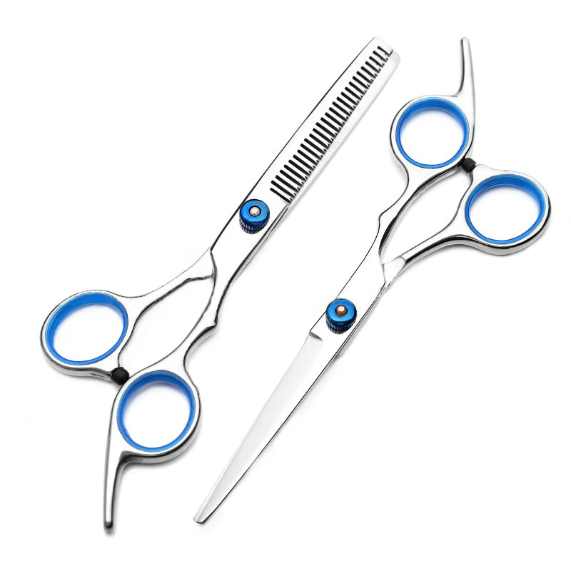 Customized Hair Barber Shears Titanium Coating Cutting Hair Scissors Set Professional Scissor