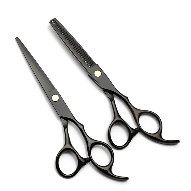 Hot Selling Black 6 Inches Hairdresser Barber Cutting Scissor Professional Hairdressing Scissors