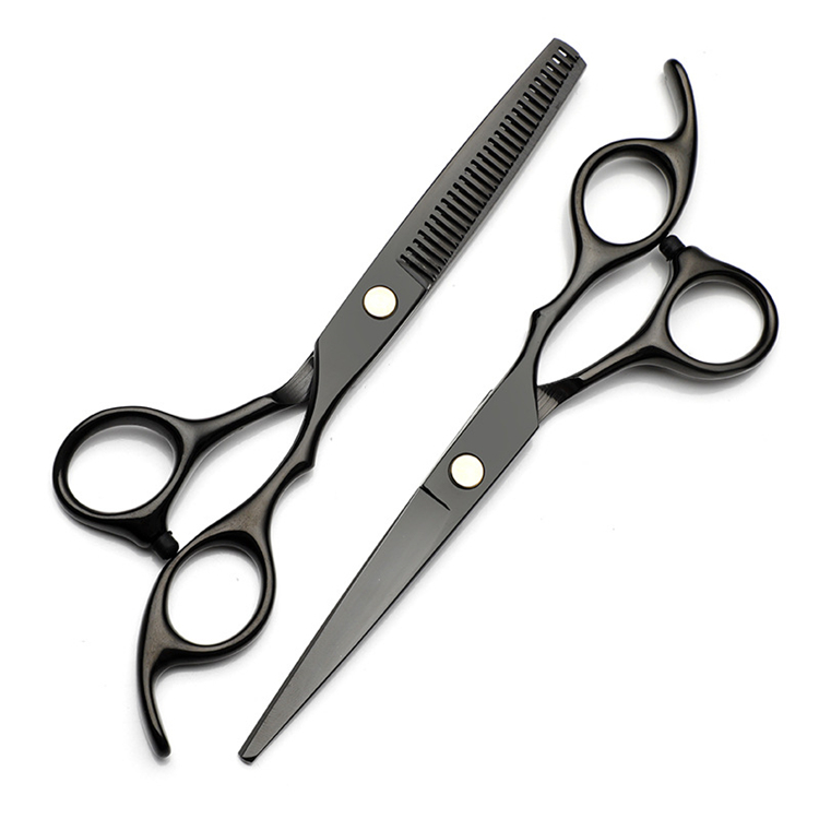 Hot Selling Black 6 Inches Hairdresser Barber Cutting Scissor Professional Hairdressing Scissors - view 3