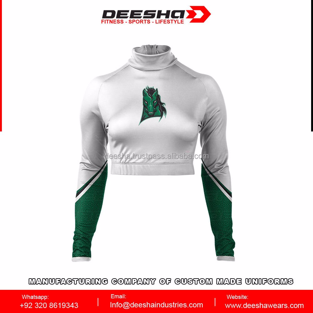 Cheer Mock Neck Bodyliner Shirts Sleem