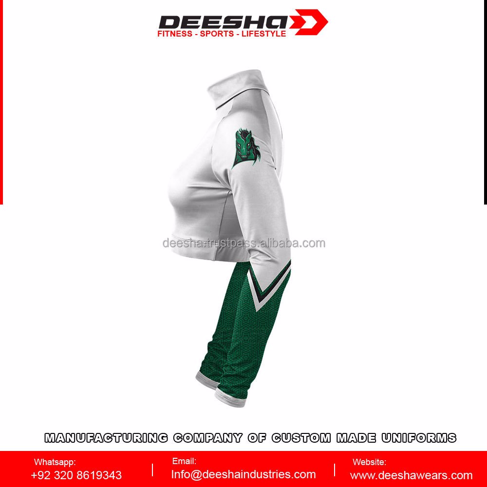 Cheer Mock Neck Bodyliner Shirts Sleem - view 2