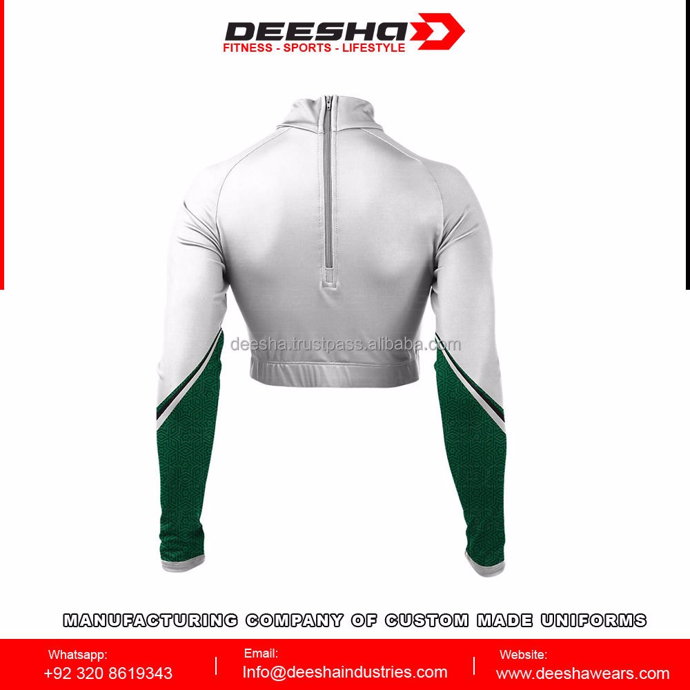 Cheer Mock Neck Bodyliner Shirts Sleem - view 3