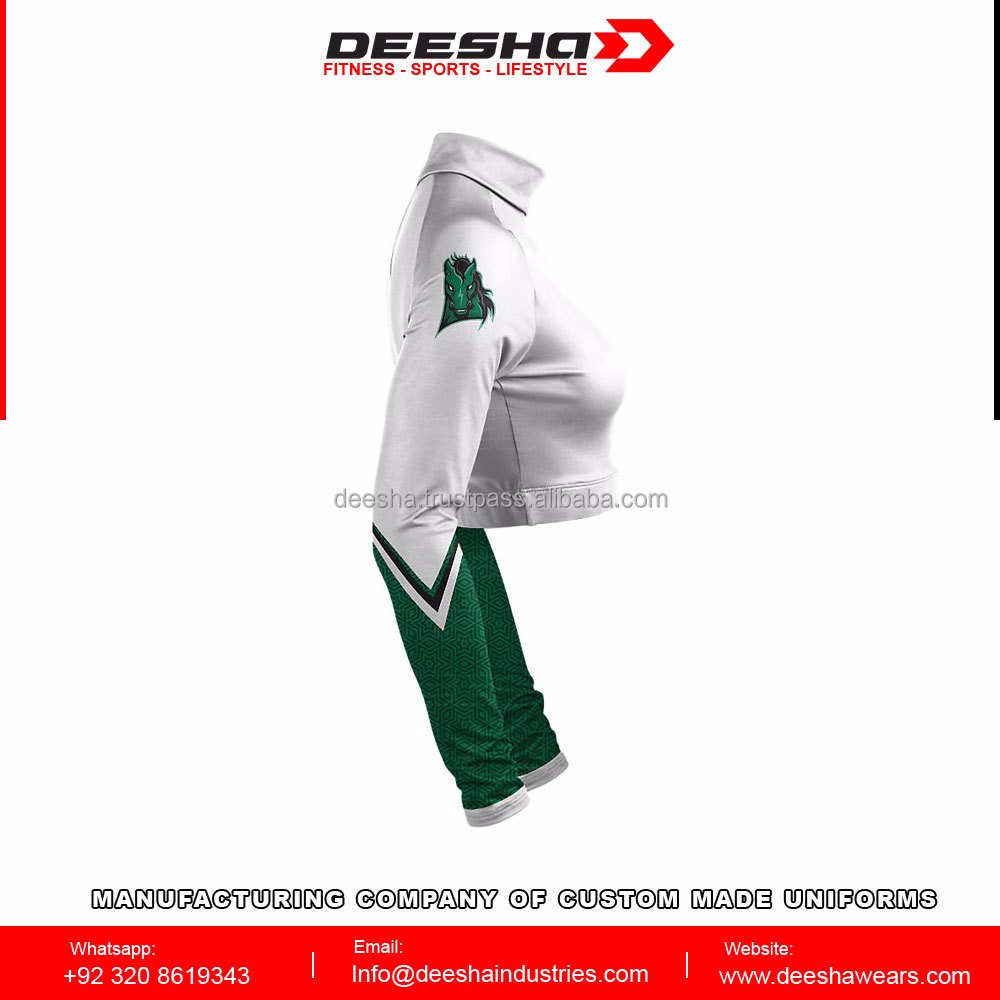 Cheer Mock Neck Bodyliner Shirts Sleem - view 4