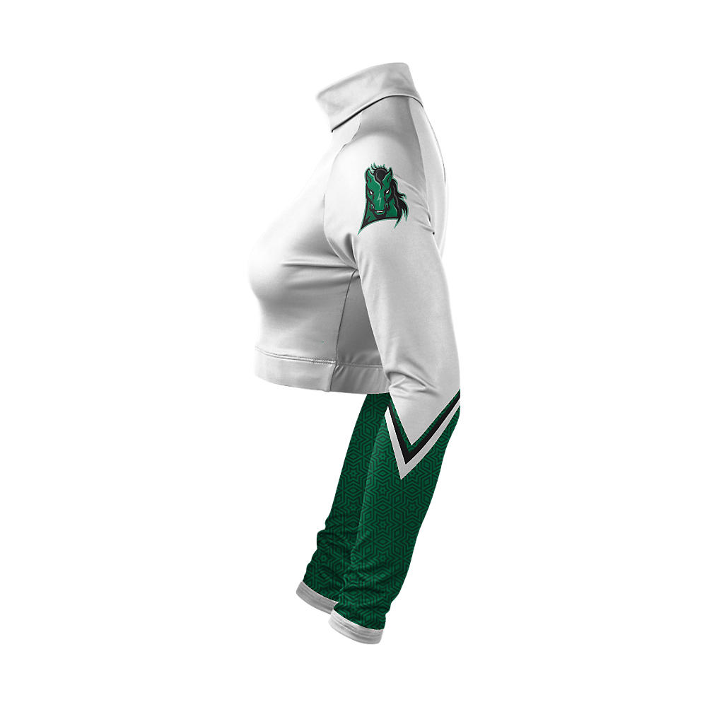 Cheer Mock Neck Bodyliner Shirts Sleem - view 7