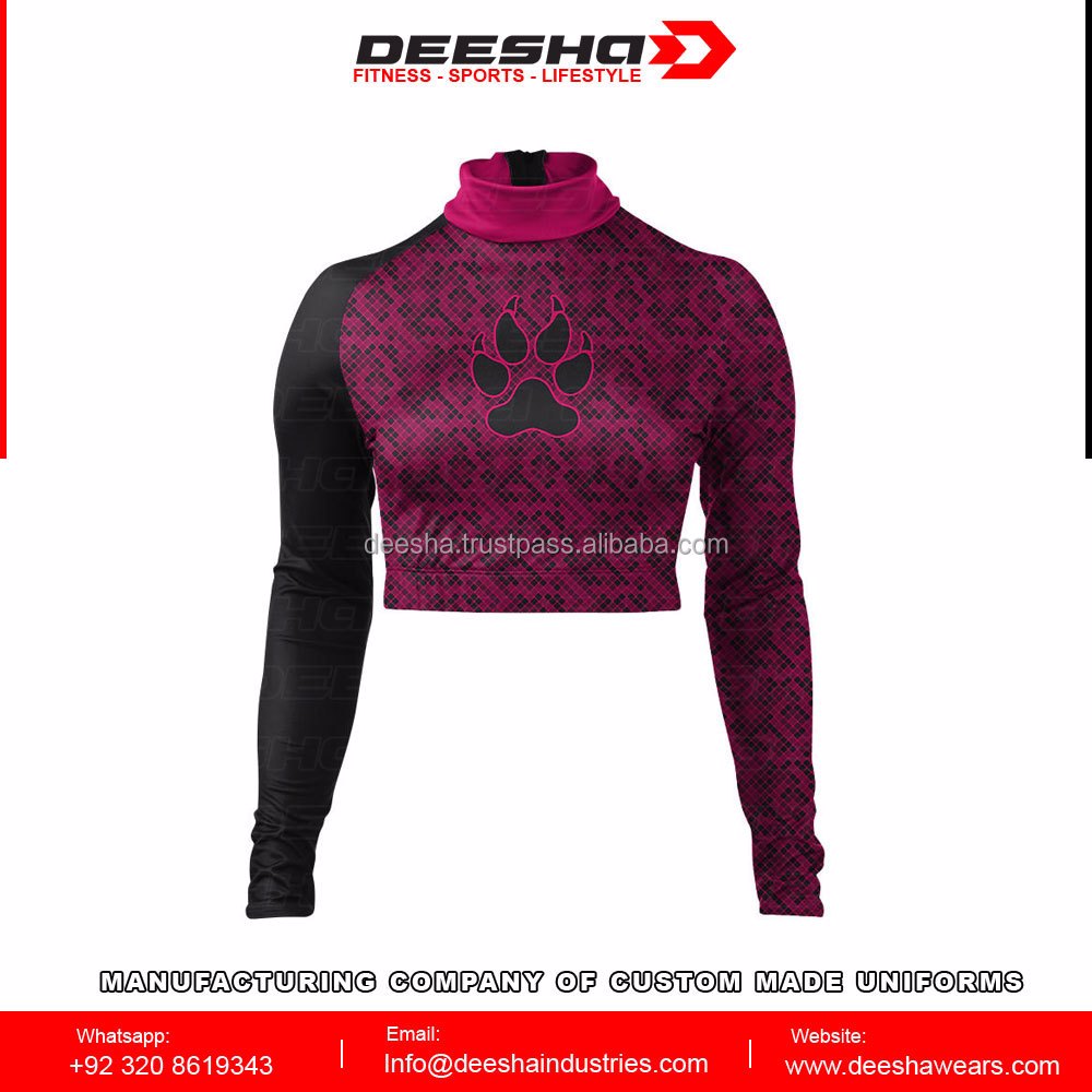 Cheer Mock Neck Bodyliner Shirts Grow - view 2
