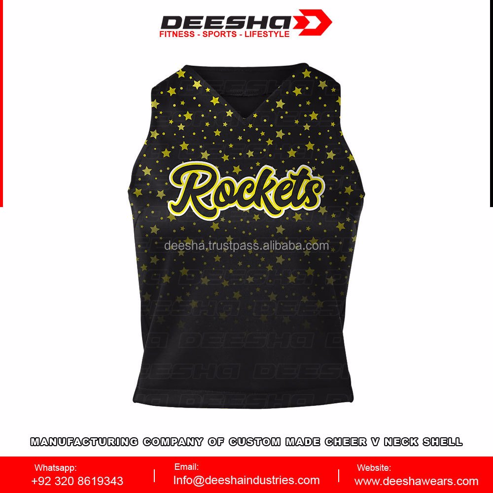 Cheer V Neck Shell Rockets - view 3