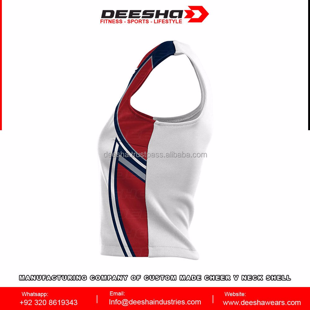 Cheer V Neck Shell Them  - view 3