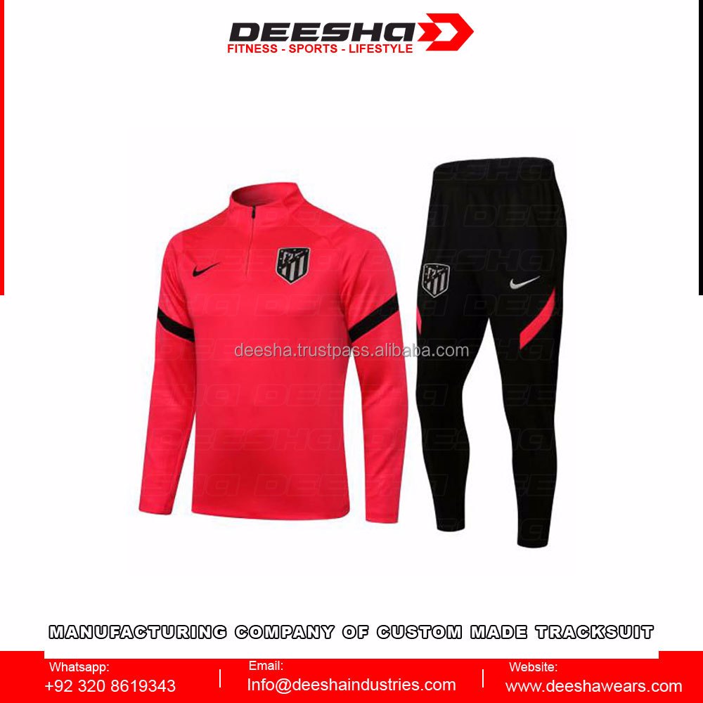 Mens Atletico Madrid Training Suit Red - view 2