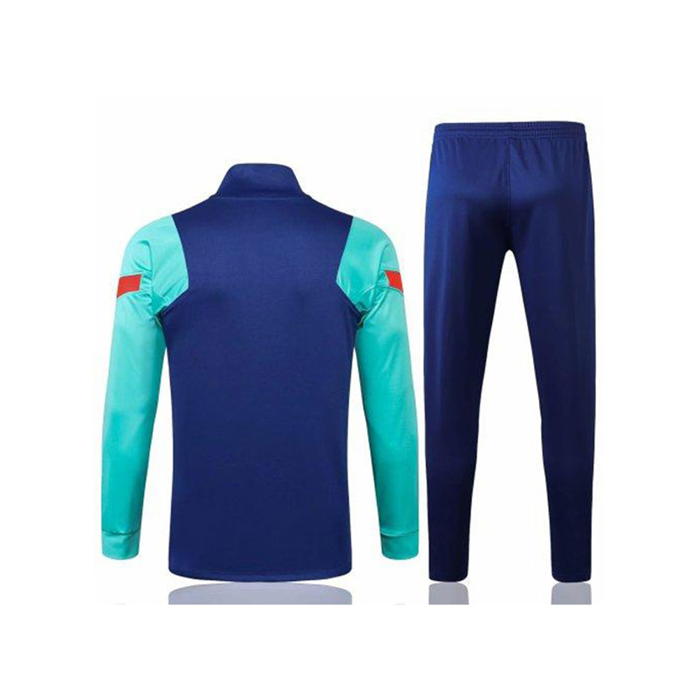 Mens Barcelona Jacket + Pants Training Suit Blue  - view 5