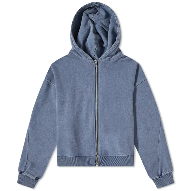 Customized Fleece Fabric Pullover Digital Printing or Embroidery Logo Acid Washed Hoodies For Men - view 15