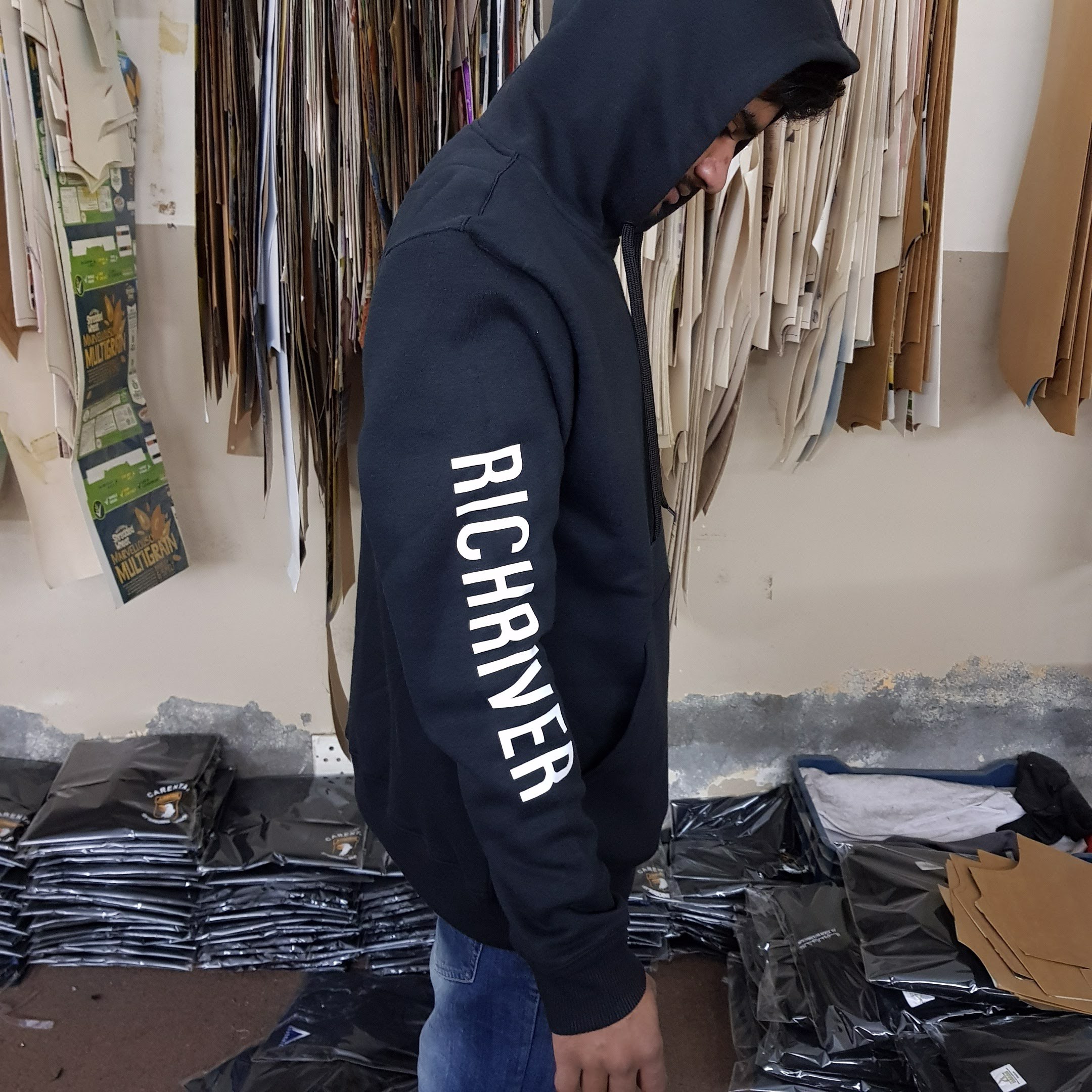 Hoodie All Sizes Long Sleeved Cotton Fleece Men Urban - view 3