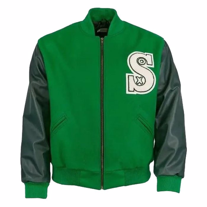 Men Varsity Jacket With Chenille Patches