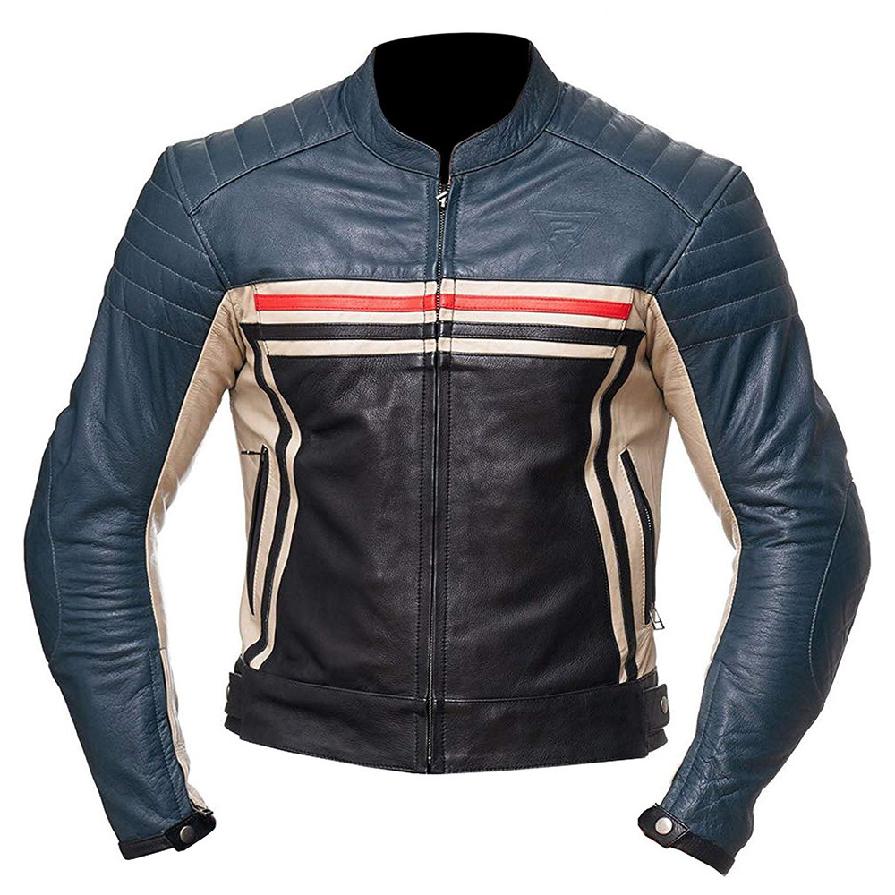 Customize Men's Motorbike Leather Jacket - view 2