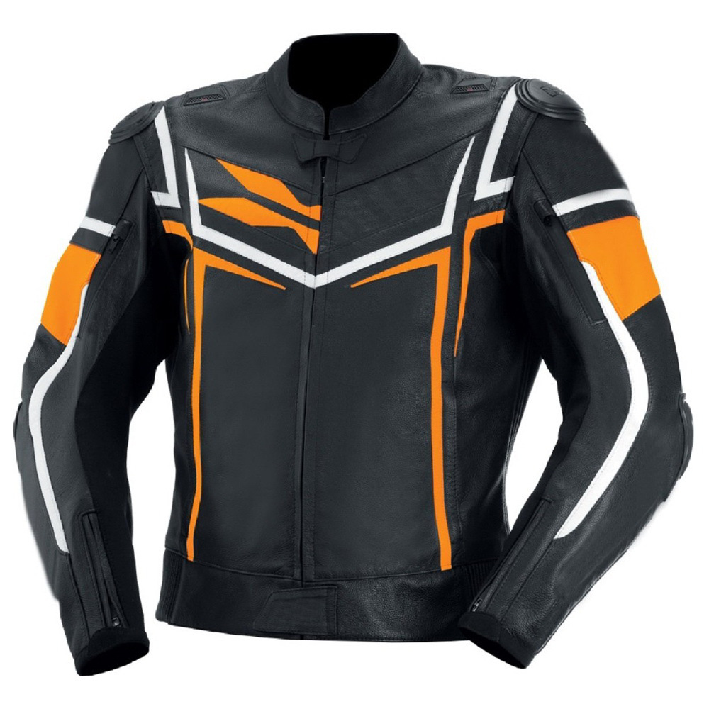 Customize Men's Motorbike Leather Jacket - view 6