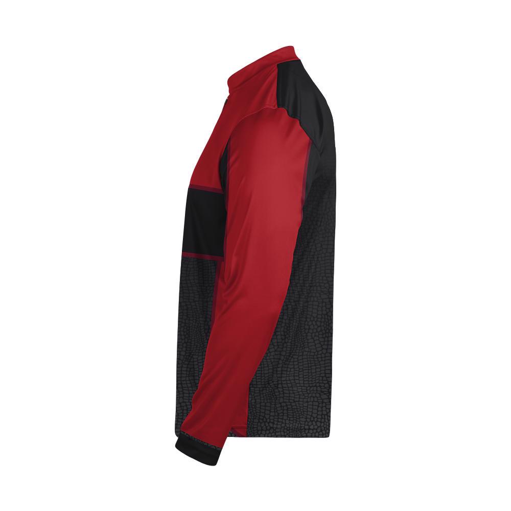 Custom Long Sleeve Cadet Zip Fishing Jersey Wolves - view 5