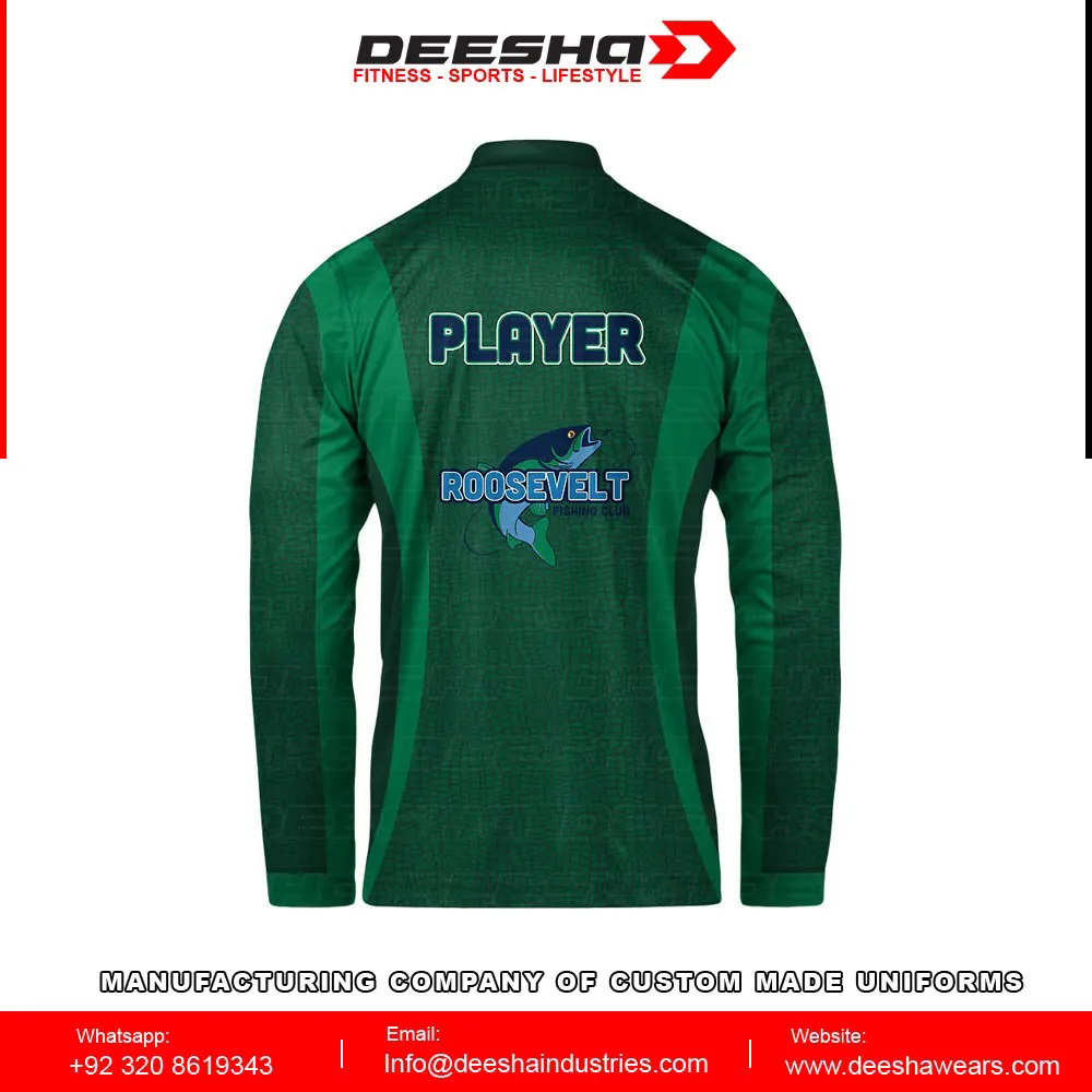 Custom Long Sleeve Cadet Zip Fishing Jersey Fishing - view 2