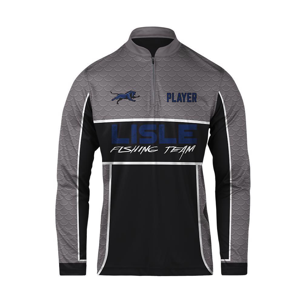 Custom Long Sleeve Cadet Zip Fishing Jersey Fishing - view 3