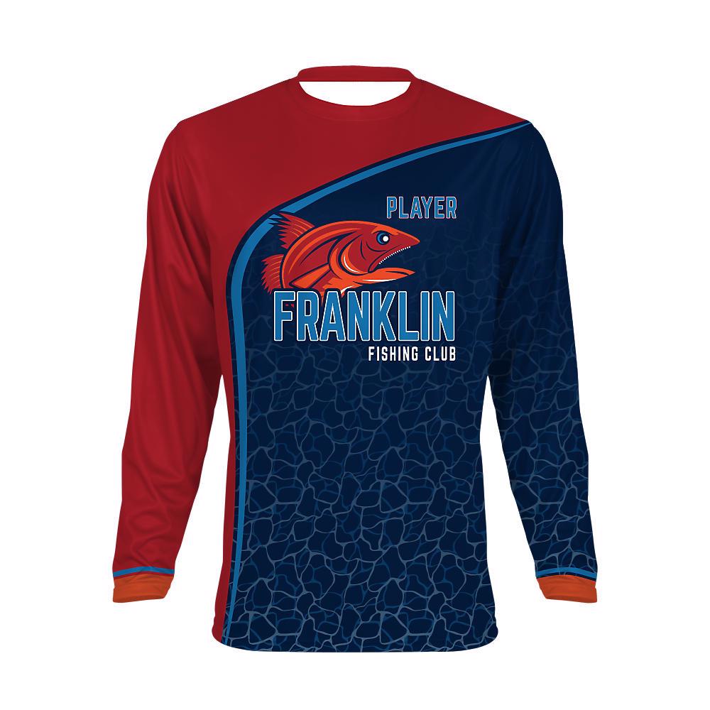 Custom Men's Long Sleeve Fishing Jersey Franlin - view 3