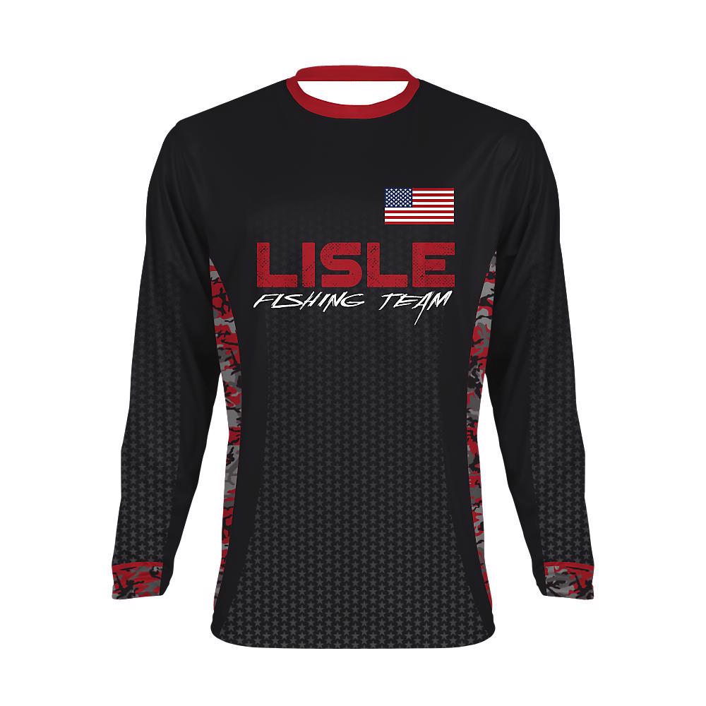 Custom Men's Long Sleeve Fishing Jersey Lisle - view 3