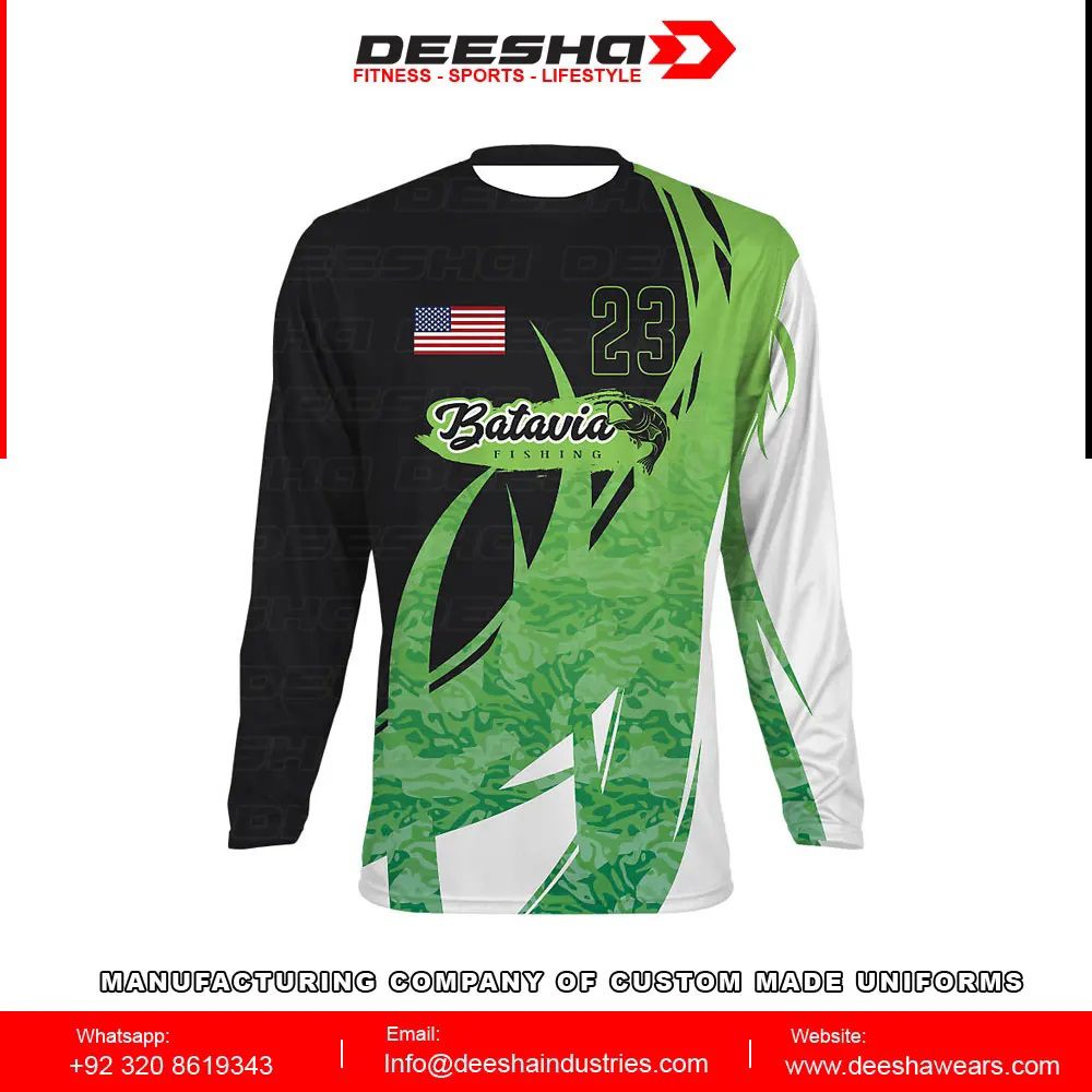 Custom Men's Long Sleeve Fishing Jersey Roosevelt - view 2