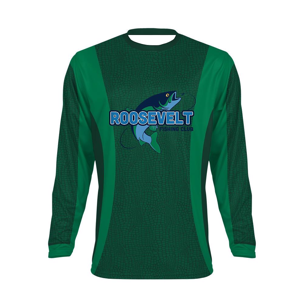 Custom Men's Long Sleeve Fishing Jersey Roosevelt - view 3