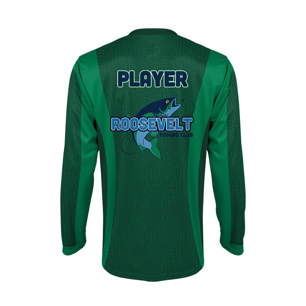 Custom Men's Long Sleeve Fishing Jersey Roosevelt - view 4