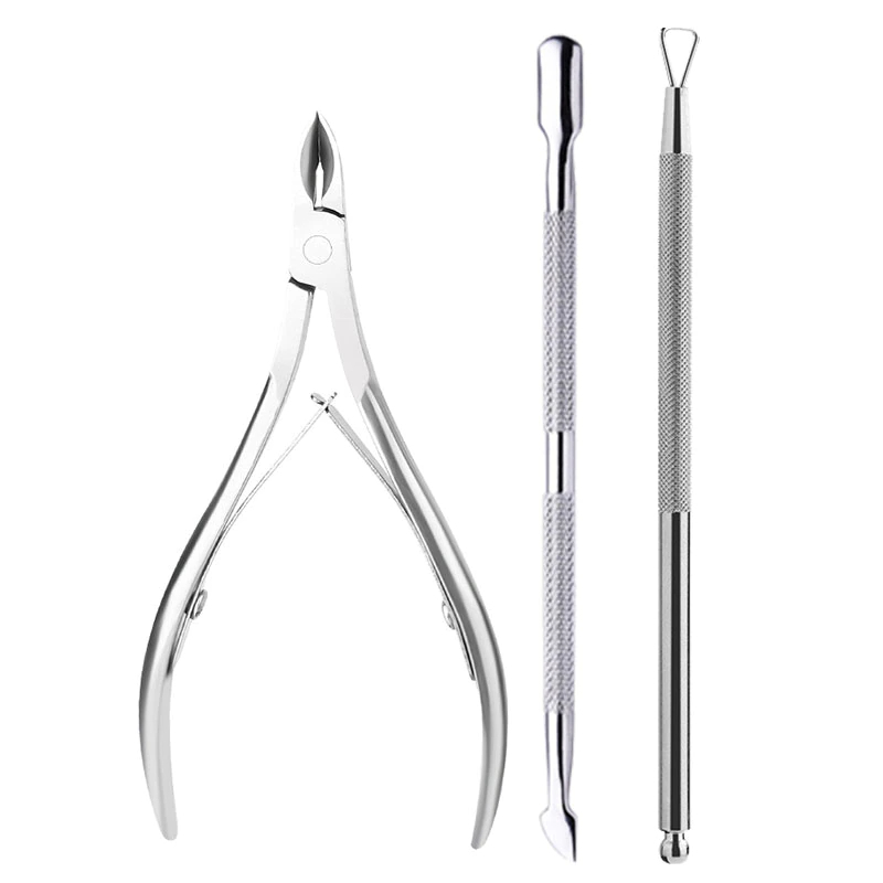 Manicure Kit Nail Clipper Acrylic Gel French False Nail Cutter Clipper Kit With Cuticle Pusher Kit - view 2