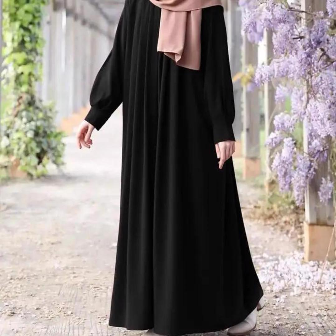 High Quality Abaya for Women Solid Color Georgette Abaya Islamic Long Hijab Dress Women Abaya - view 4