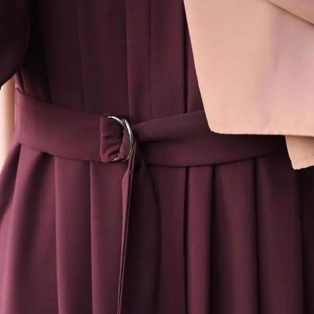 High Quality Abaya for Women Solid Color Georgette Abaya Islamic Long Hijab Dress Women Abaya - view 6