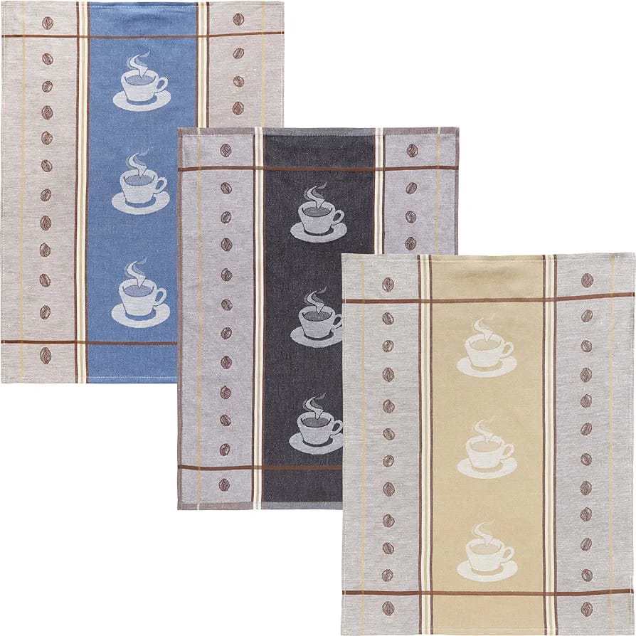 High Quality Cotton Coffee Cup Jacquard Kitchen Towel