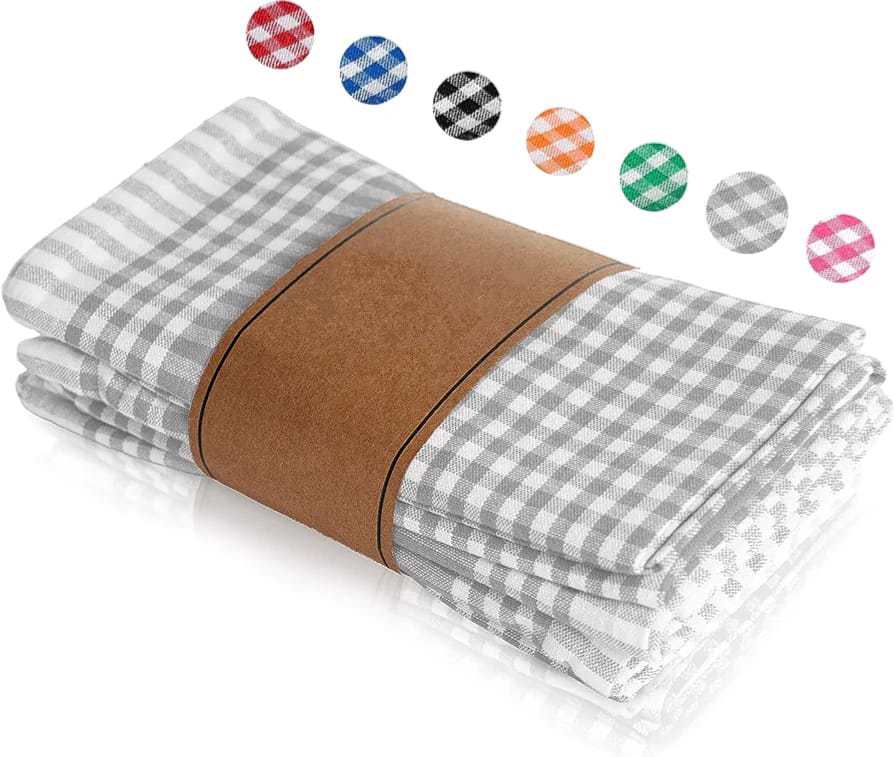 High Quality Cotton School Check Kitchen Tea Towel