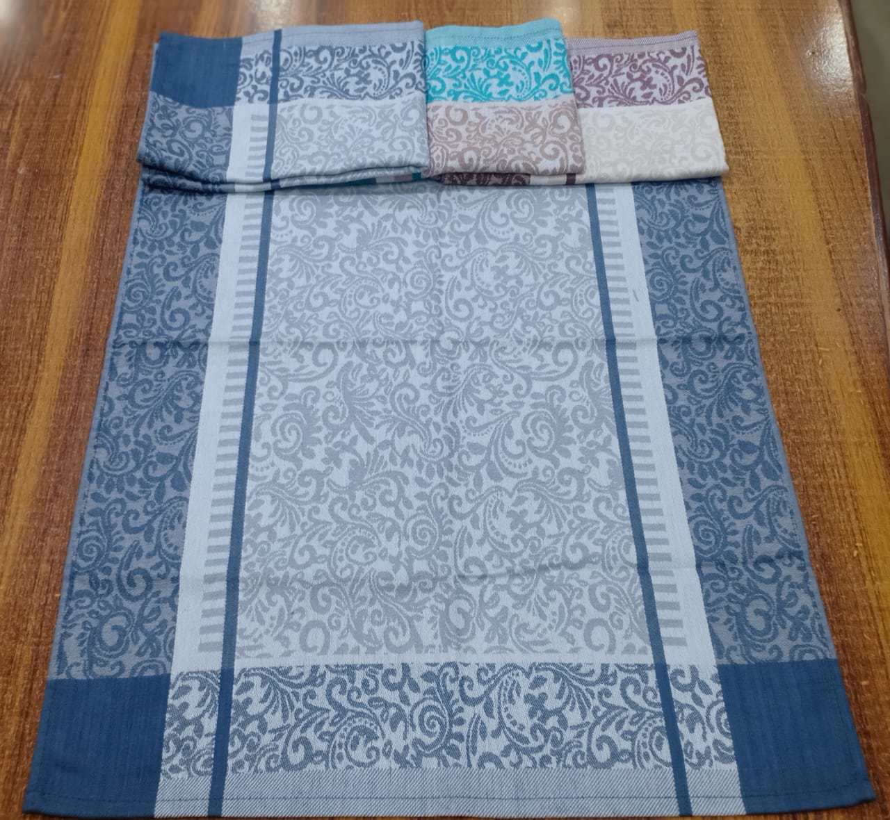 High Quality Cotton Flower Design Kitchen Tea Towel - view 2