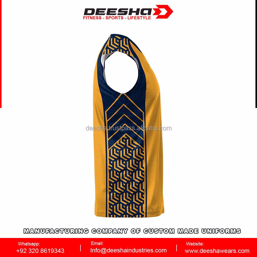 Volleyball Sleeveless Jerseys Yellow