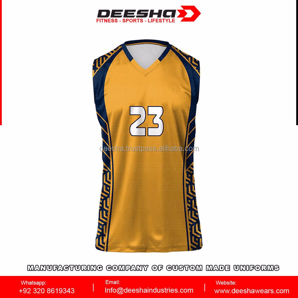 Volleyball Sleeveless Jerseys Yellow - view 2