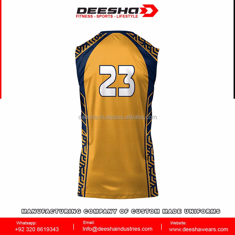 Volleyball Sleeveless Jerseys Yellow - view 3