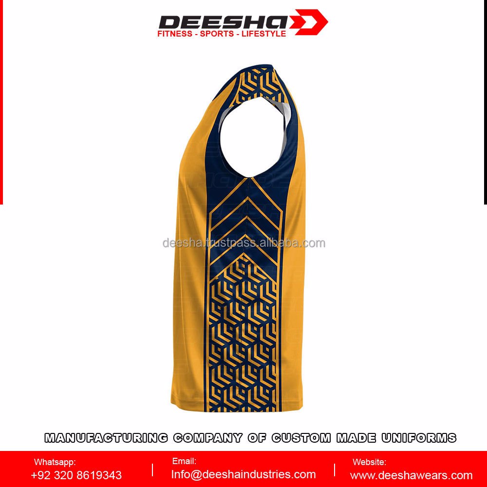 Volleyball Sleeveless Jerseys Yellow - view 4