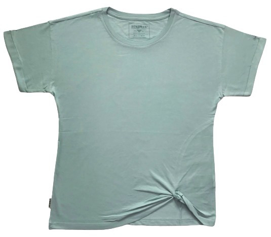 Womens Short Sleeve Printed/Solid Cropped Tee Shirt Customized - view 2