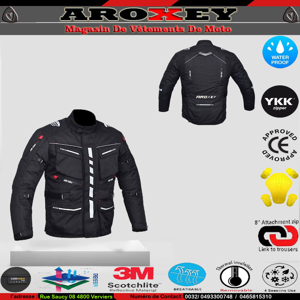 motor bike cardura jacket - view 8