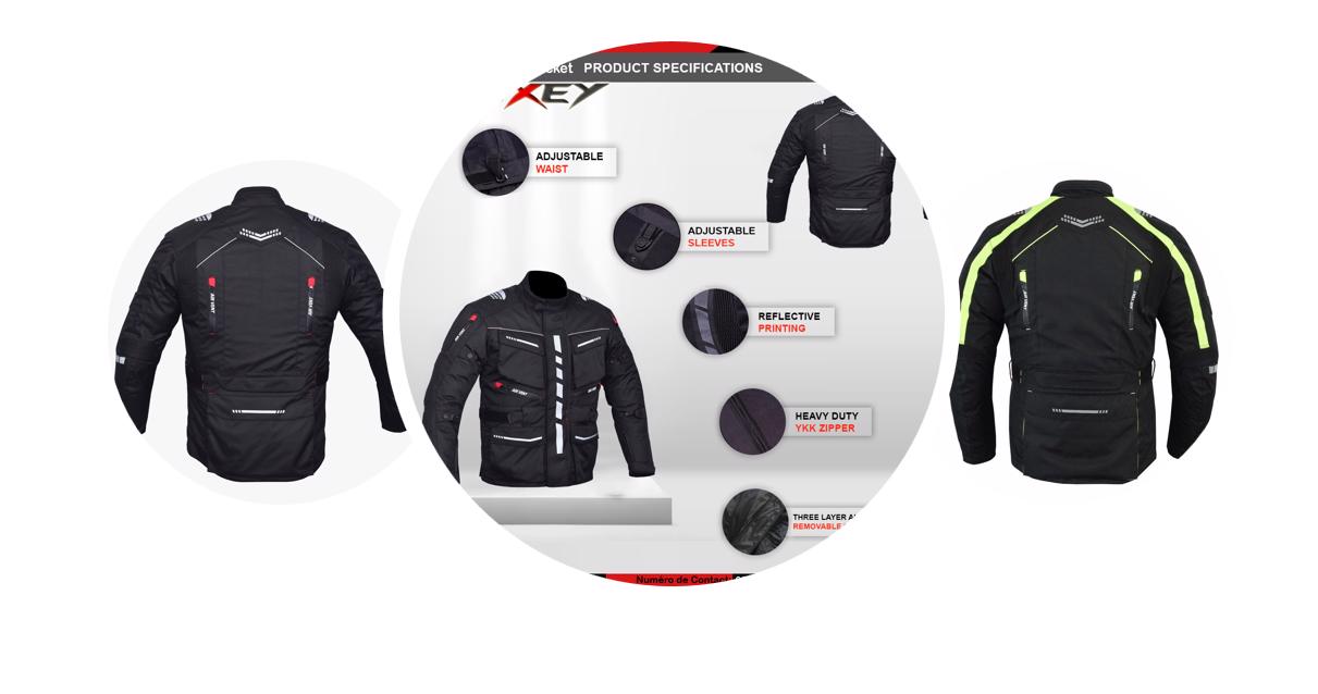 motor bike cardura jacket - view 9