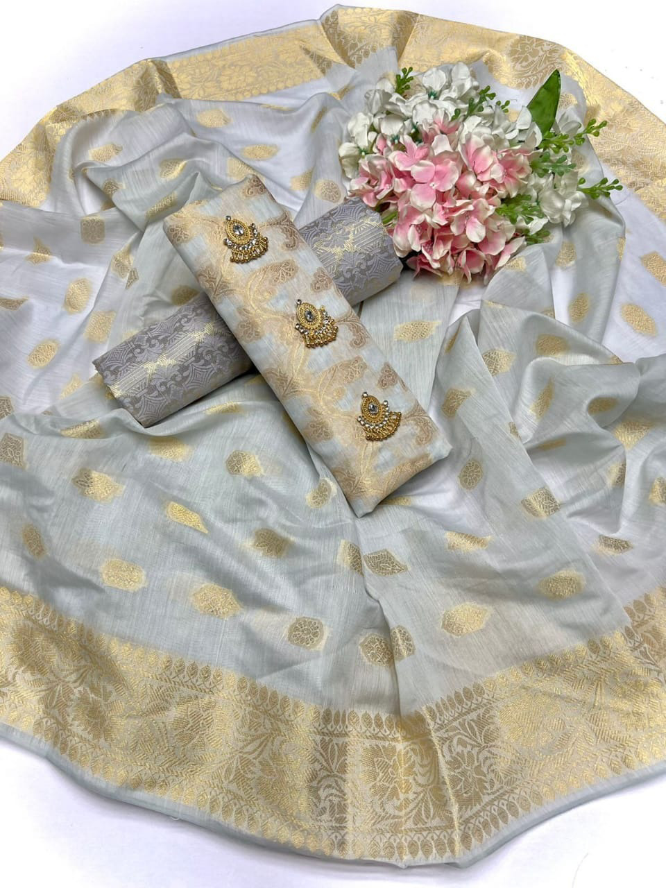 Collection Unstiched Suits Dupatta Self Broshia