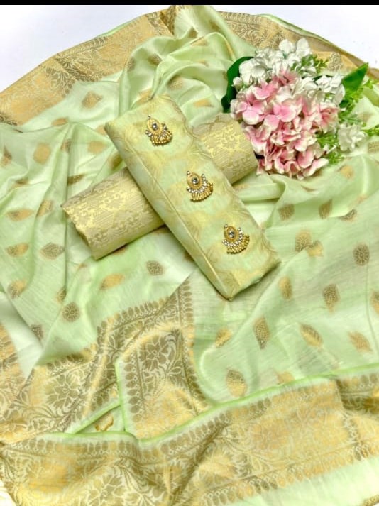 Collection Unstiched Suits Dupatta Self Broshia - view 5