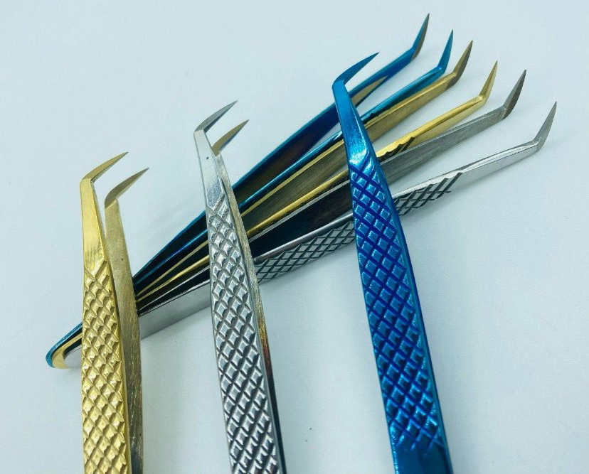 EYELASH EXTENSION TWEEZERS" High Quality Stainless Steel Perfect Griping  - view 2