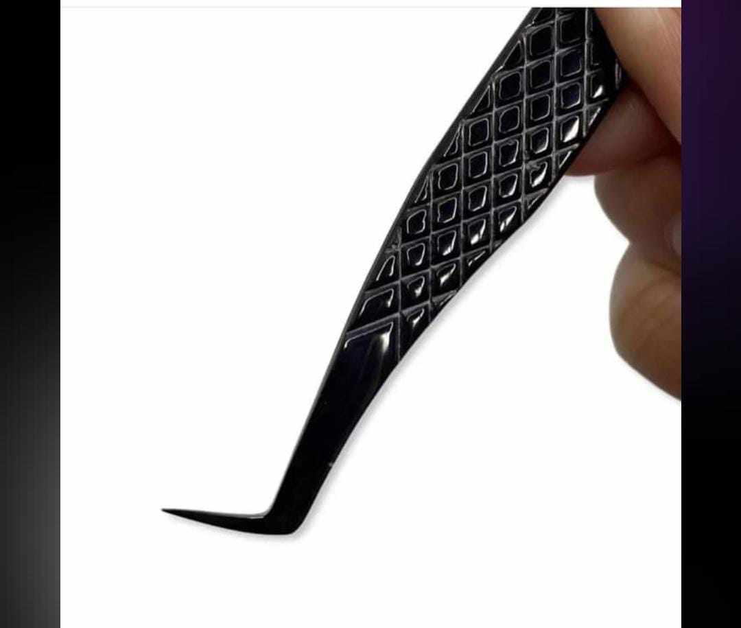 EYELASH EXTENSION TWEEZERS" High Quality Stainless Steel Perfect Griping  - view 3