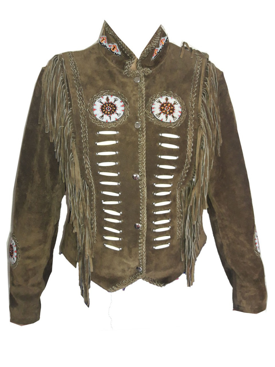 Premium Quality Cow Strip Suede Leather Women Jackets Customizable Colors