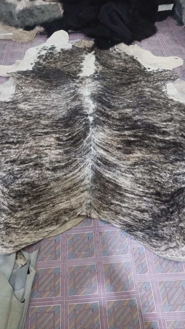 Brazilian Brown Tiger Cowhide Rug Carpet - view 3