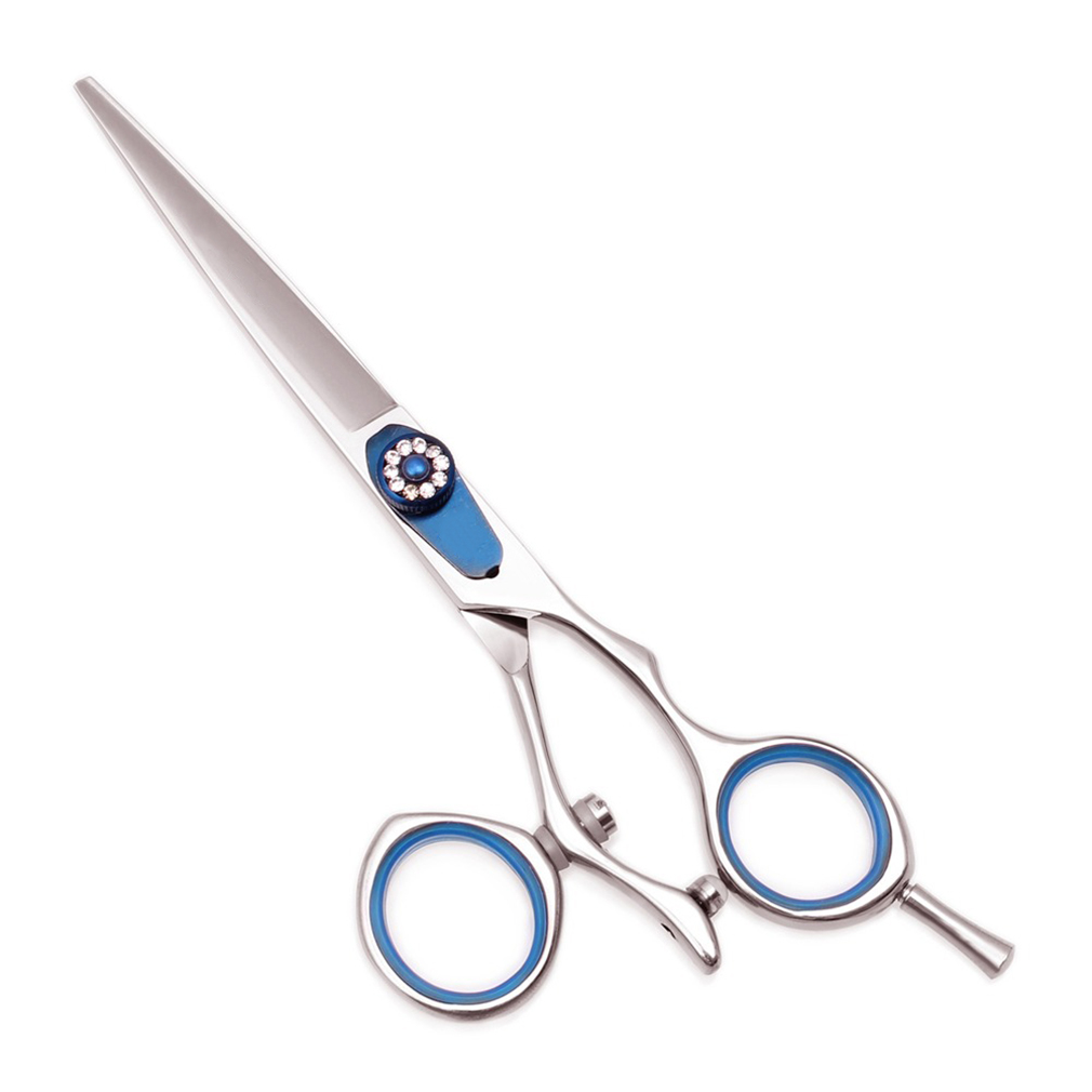 Custom Logo Barber Scissors Hair Cutting Scissors Thinning Scissors Swivel Thumb Shiny - view 4