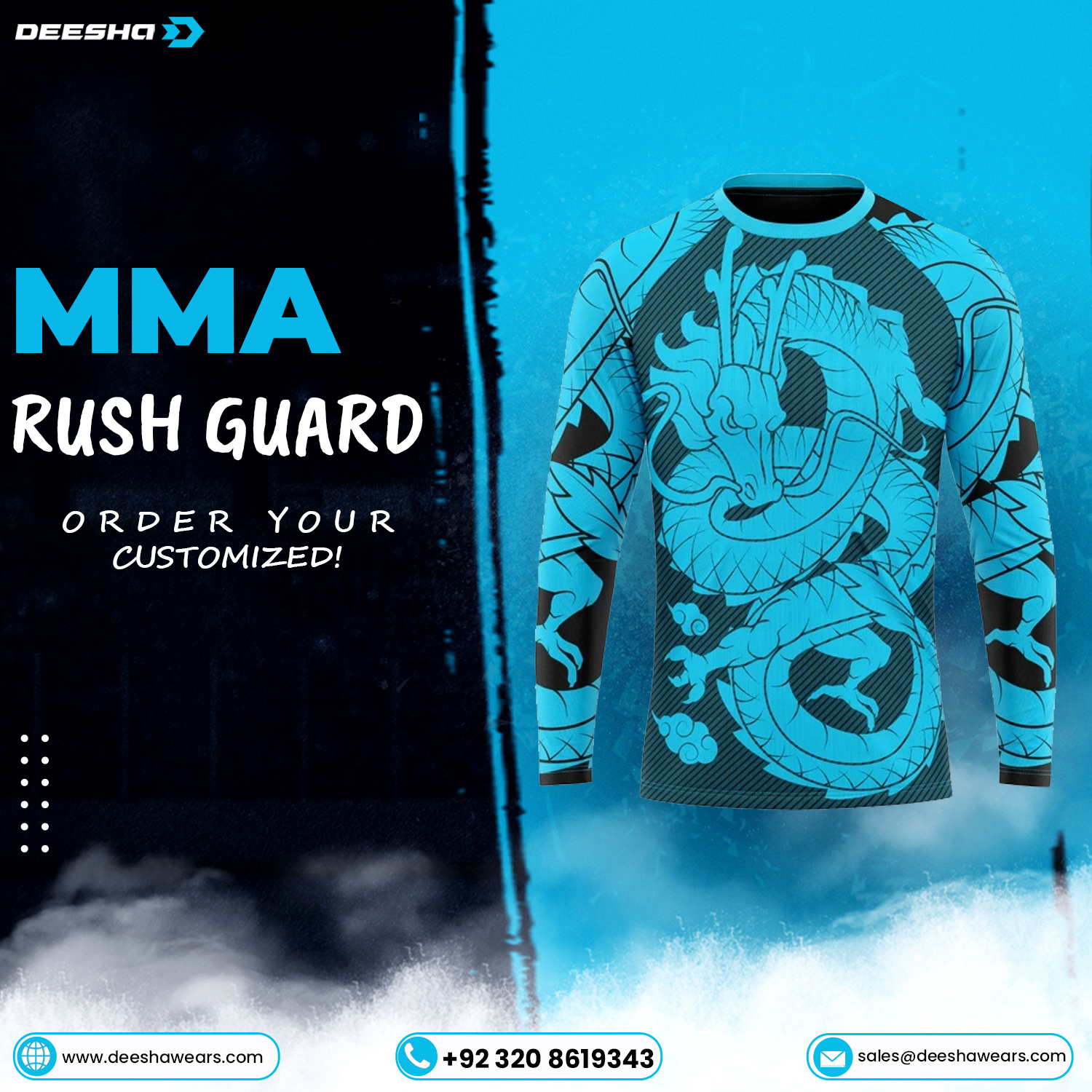 Bjj Rash Guards BRG16 Full Sleeves Sublimation - view 3