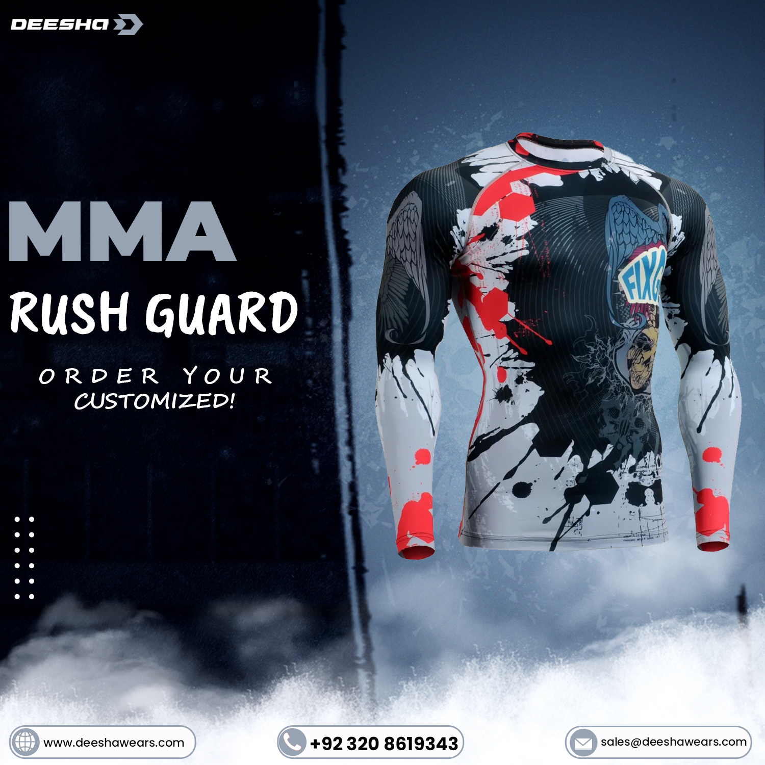 Bjj Rash Guards BRG16 Full Sleeves Sublimation - view 5