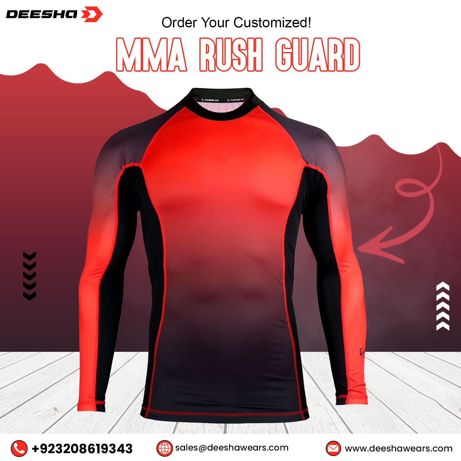 Bjj Rash Guards BRG6 Full Sleeves Sublimation - view 6